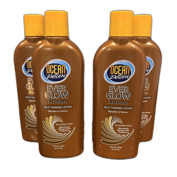 4 OCEAN POTION EVER GLOW Xtreme Self-Tanning Lotion Mango Lime 8.5 oz -  www.disolcolor.com